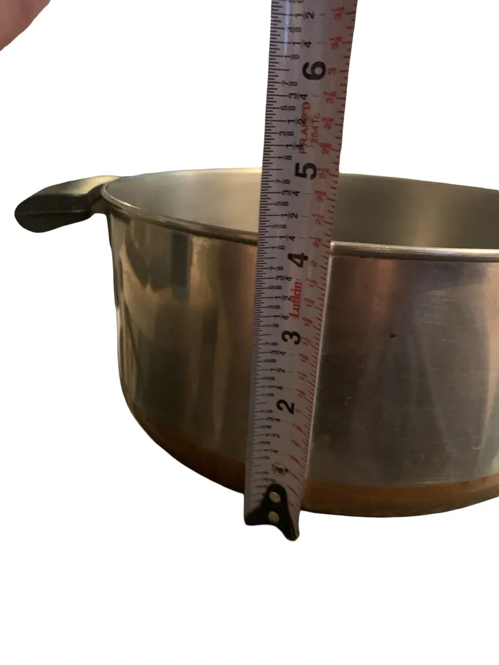 Vintage Revere Ware 4 1/2 Quart Stock Pot Dutch Oven Copper Bottom With Lid
